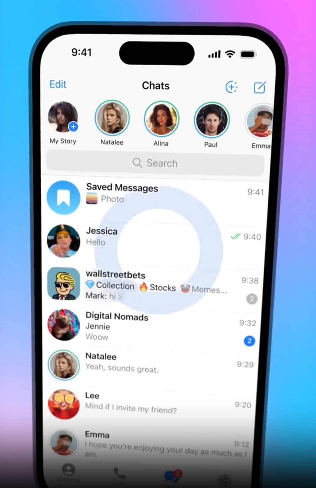 В мессенджере Telegram запустят функцию stories
