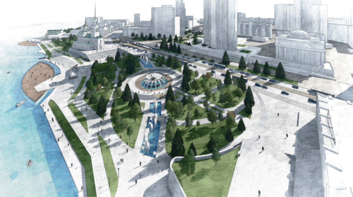 Проект &laquo;Река&raquo; серьезно изменит городской фонтан