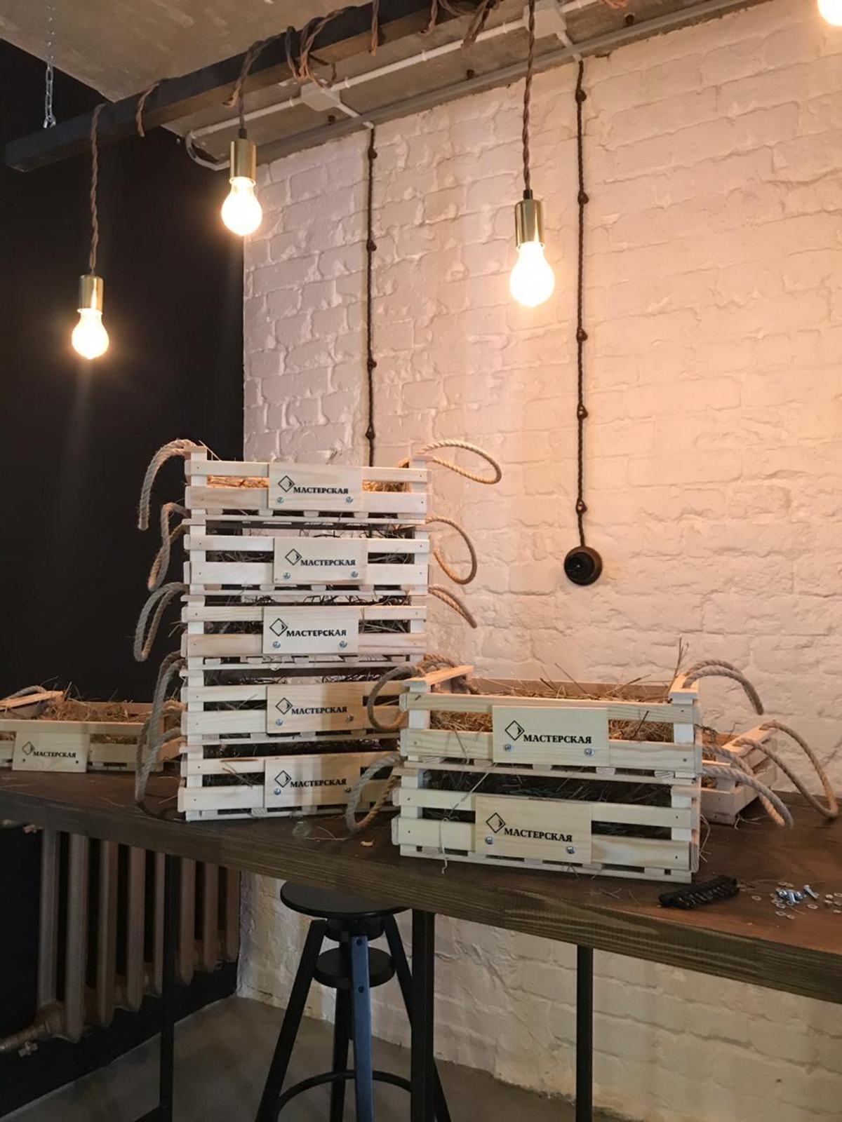 Процесс создания бара «Мастерская» Процесс создания бара «Мастерская»
