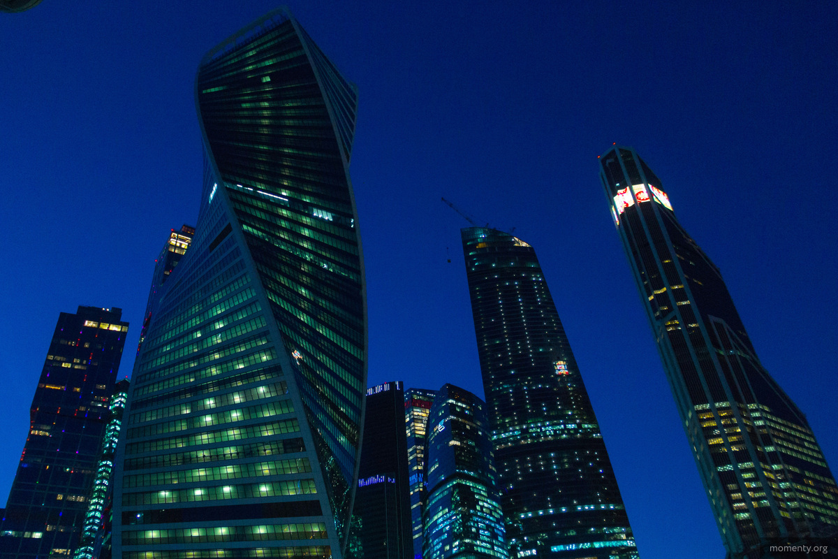 Ночная Moscow City Ночная Moscow City