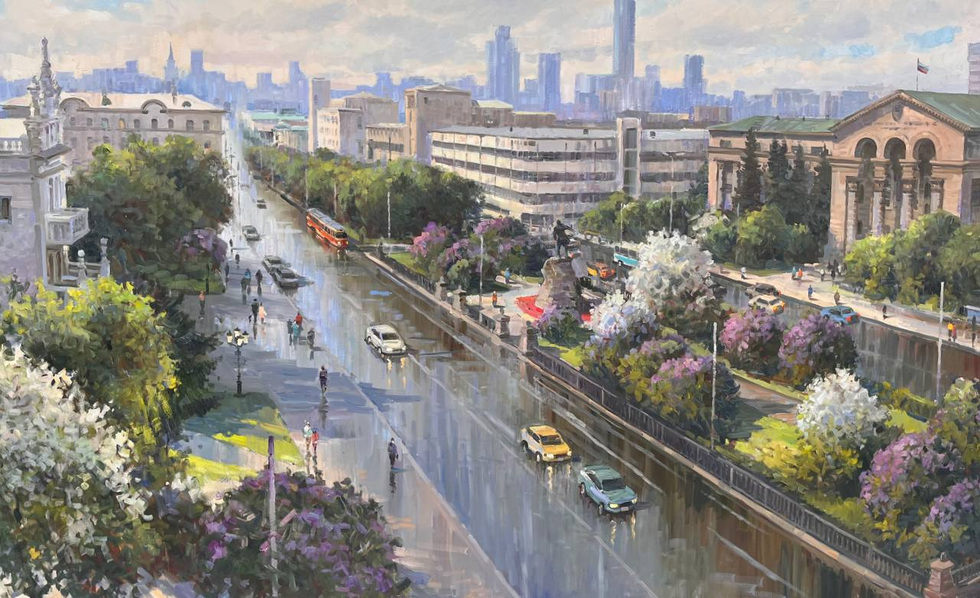 Горожане поучаствовали в создании пятиметровой картины к юбилею Екатеринбурга Горожане поучаствовали в создании пятиметровой картины к юбилею Екатеринбурга