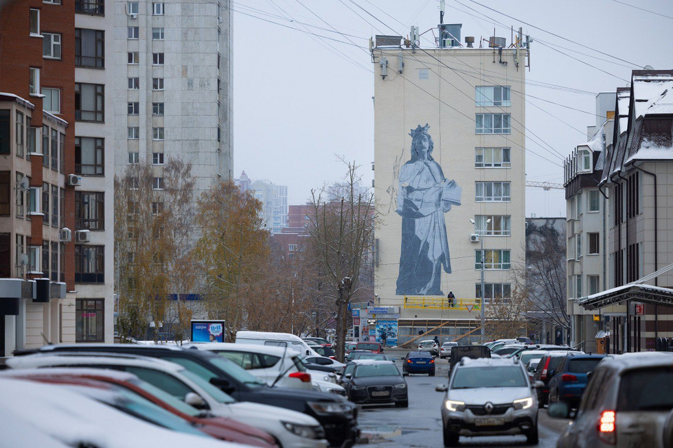 На корпусе УрФУ появится 3D-фигура Екатерины Александрийской На корпусе УрФУ появится 3D-фигура Екатерины Александрийской