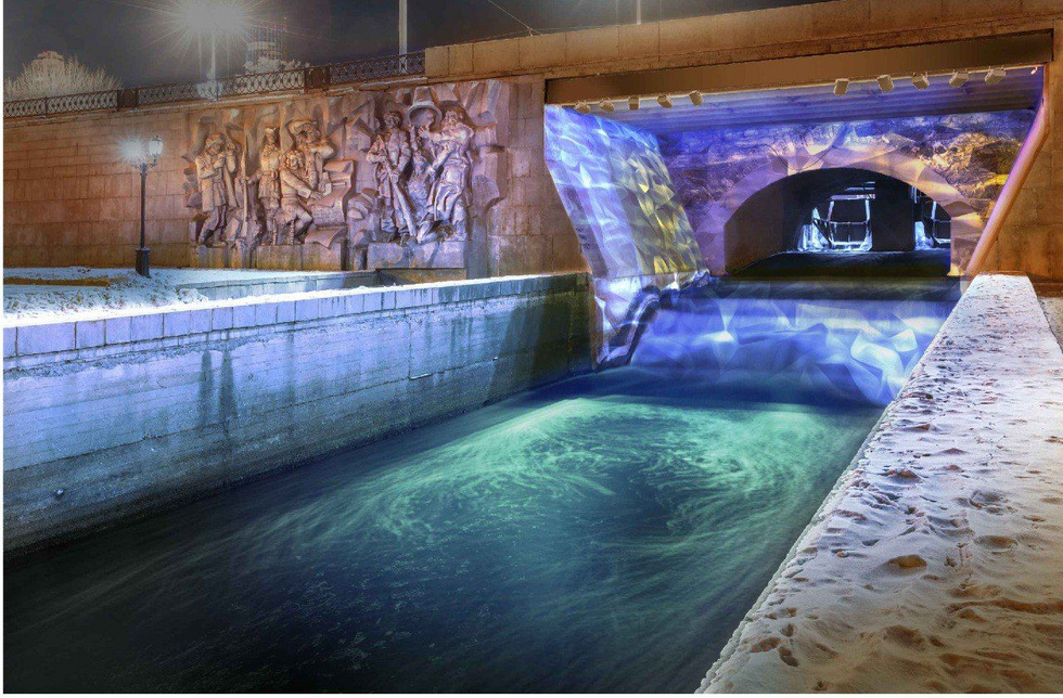 На Плотинке к Новому году установят световые инсталляции На Плотинке к Новому году установят световые инсталляции