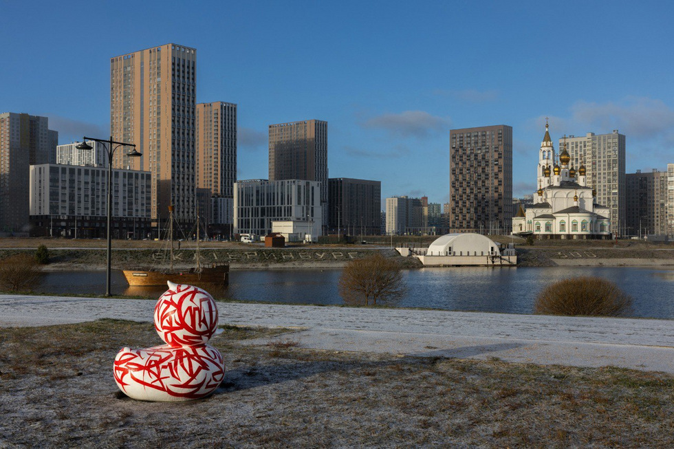 В Академическом районе поселилась расписная утка В Академическом районе поселилась расписная утка